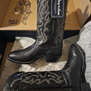 Tony Lama Black Western Boots